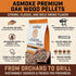ASMOKE 100% Natural Premium Oak Wood BBQ Pellets for Smoker & Grill (9kg / 20lbs) x2 | Home & Garden > BBQ > BBQs & Accessories