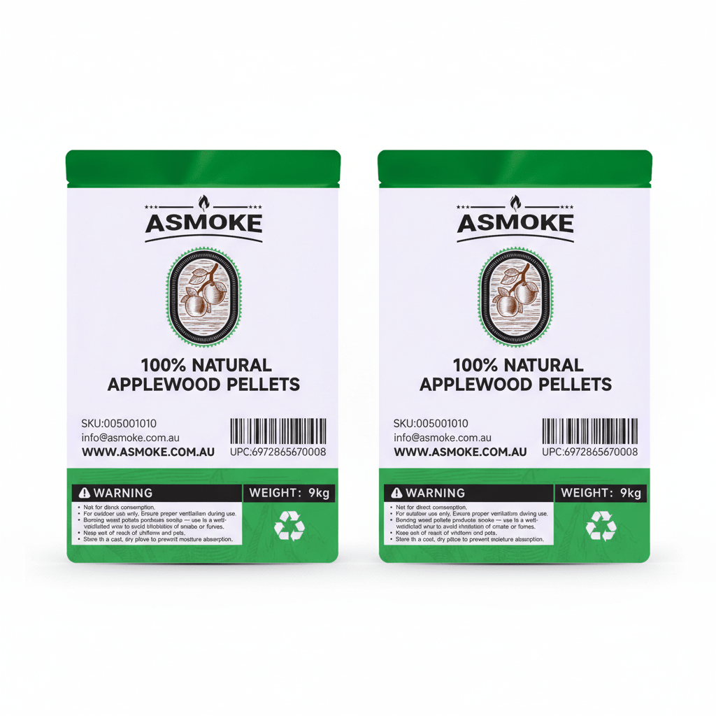ASMOKE 20lbs x2 Premium Apple Wood Pellets for Smoker & Grill – Natural Sweet Fruit Flavour BBQ Fuel for Chicken, Pork & Pizza Ovens | Home & Garden > BBQ