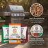 ASMOKE 4-Piece Premium Wood Pellet Variety Pack - Oak, Cherry & 2x Apple (4 x 2.27kg Bags) | Home & Garden > BBQ > BBQs & Accessories