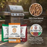 ASMOKE 4 - Piece Premium Wood Pellet Variety Pack - Oak, Cherry & 2x Apple (4 x 2.27kg Bags) | Home & Garden > BBQ > BBQs & Accessories