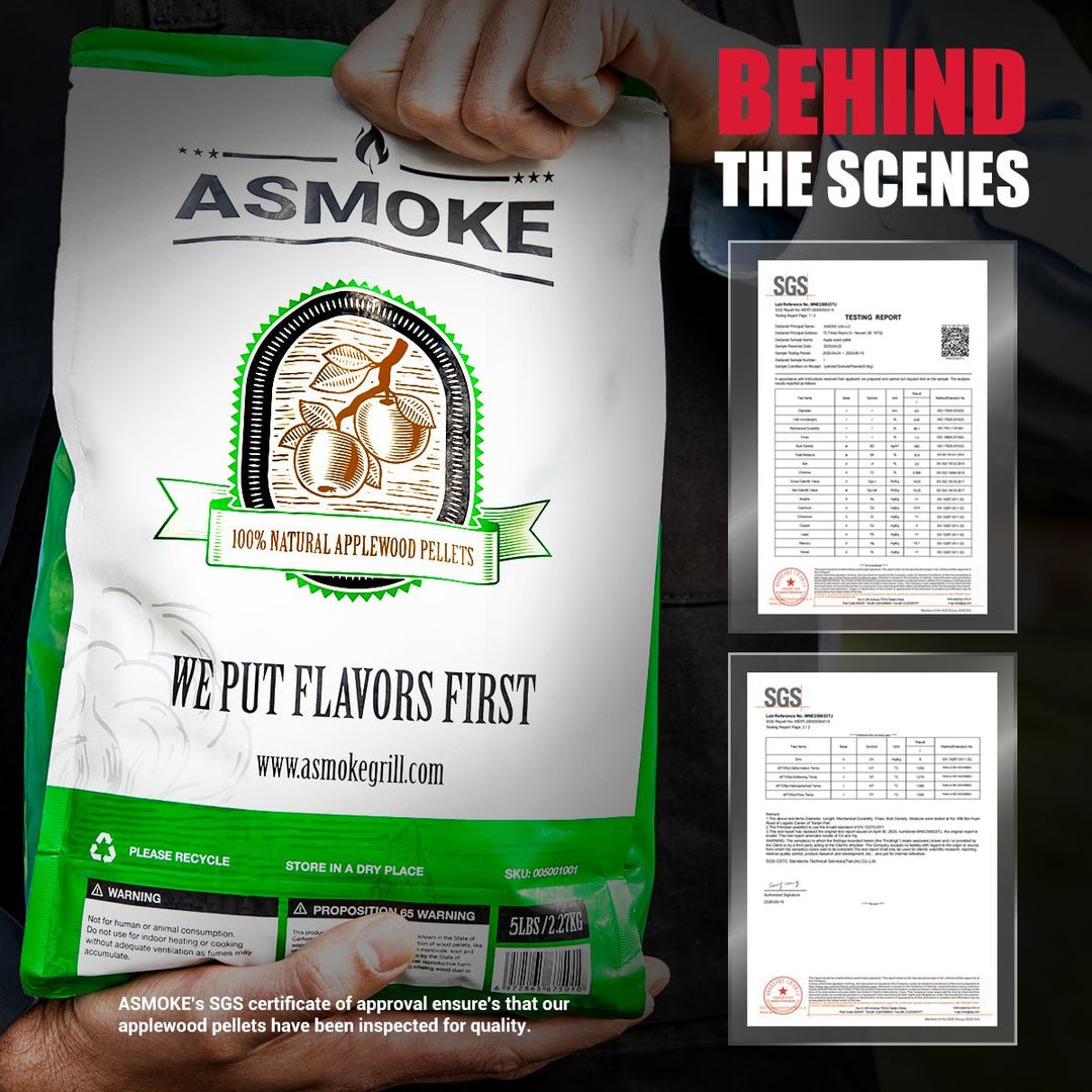Asmoke 9.5kg of 100% Pure Applewood Pellets - Outdoorium
