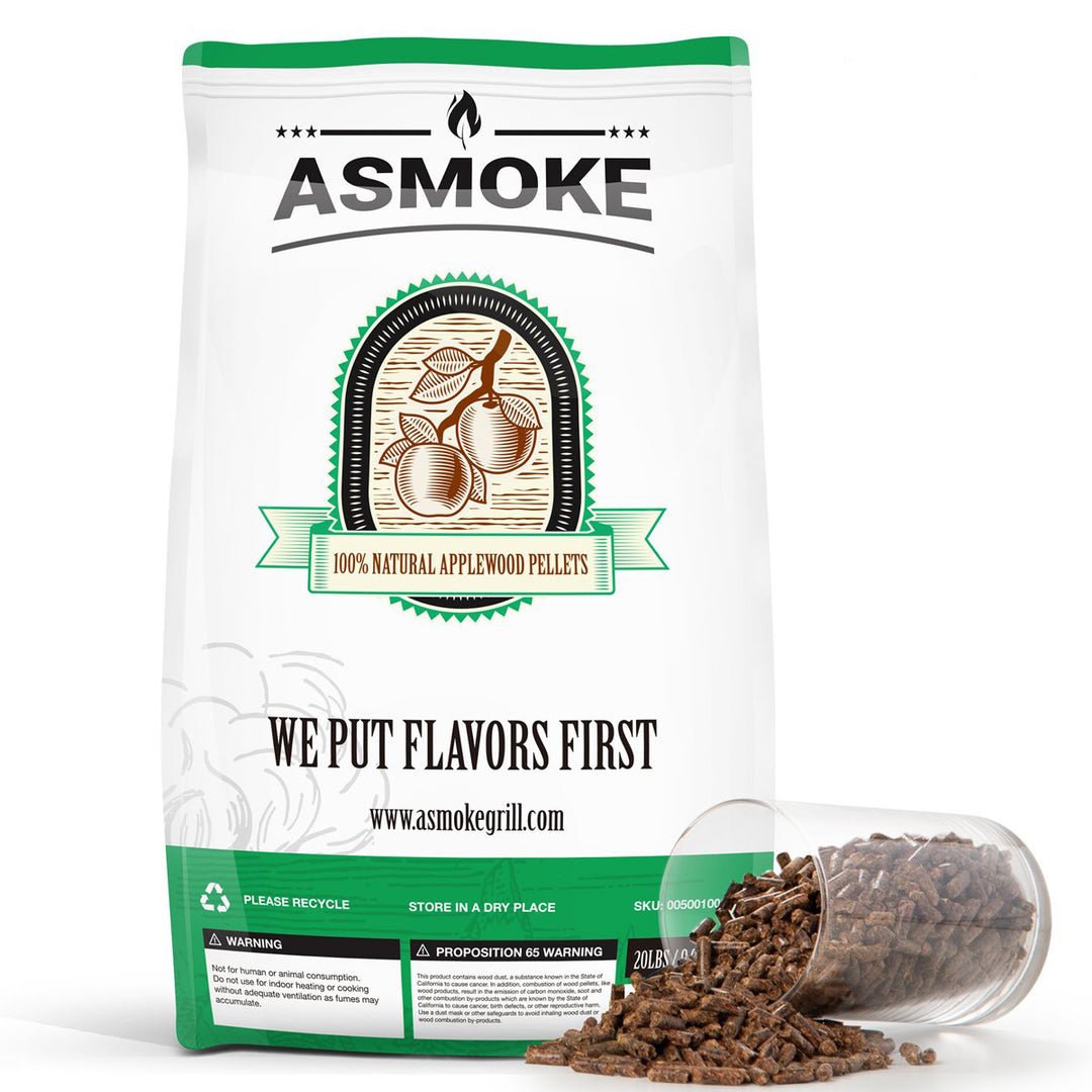 Asmoke 9.5kg of 100% Pure Applewood Pellets - Outdoorium