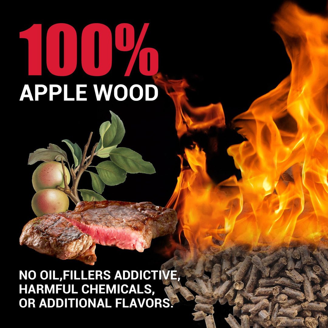 Asmoke 9.5kg X 2 (19 KG) of 100% Pure Applewood Pellets - Outdoorium
