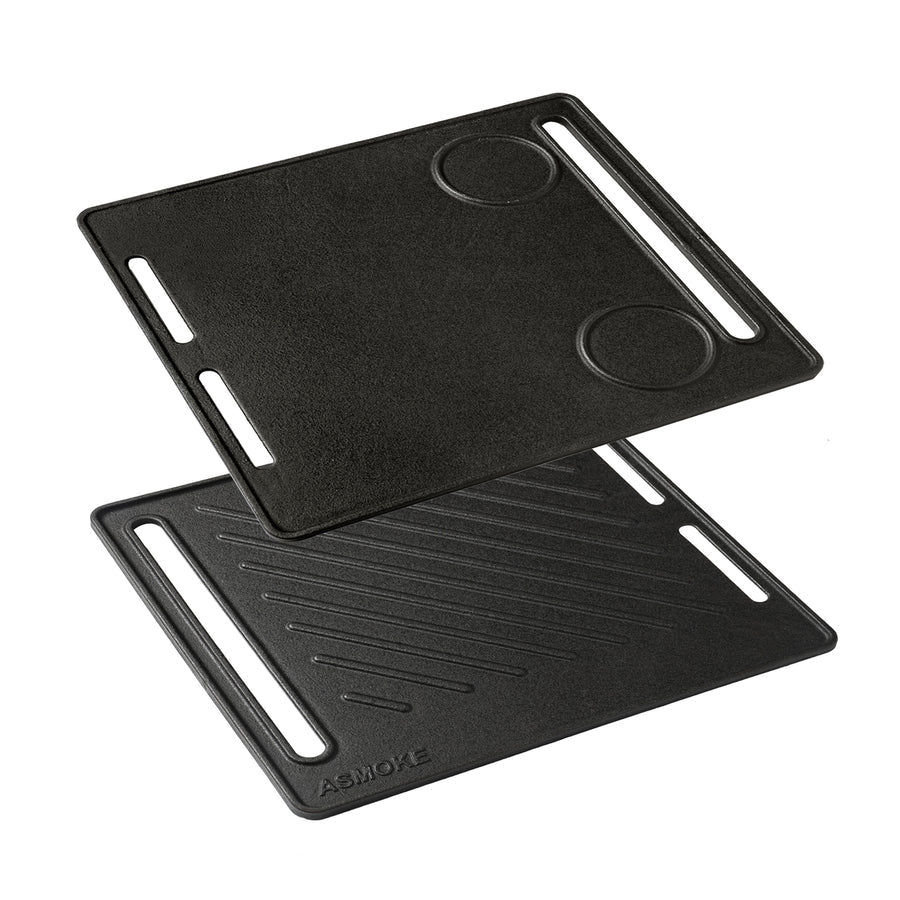 ASMOKE Pre-Seasoned Matte Enamel Cast Iron Reversible Grill/Griddle | Home & Garden > BBQ > BBQs & Accessories