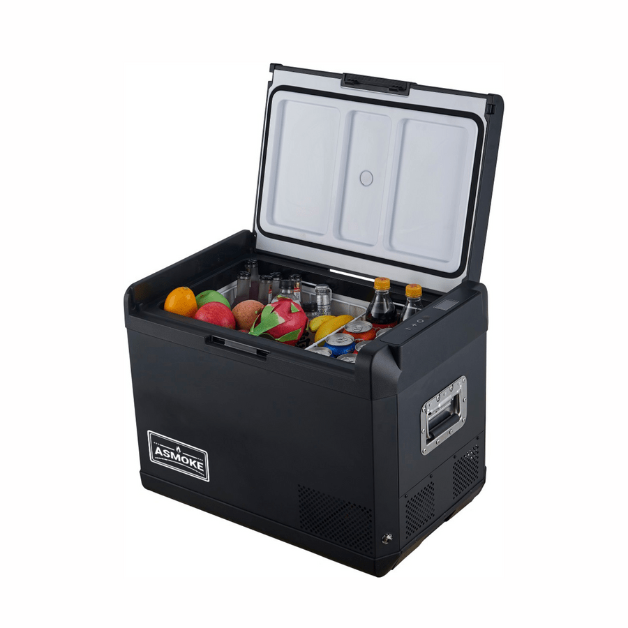 ASMOKE Premium Mini Fridge | 37L Compact Refrigerator with Roll-Bond Evaporator & Internal Light for Camping, RV & BBQ | Outdoor Recreation > Camping > Camping Appliances