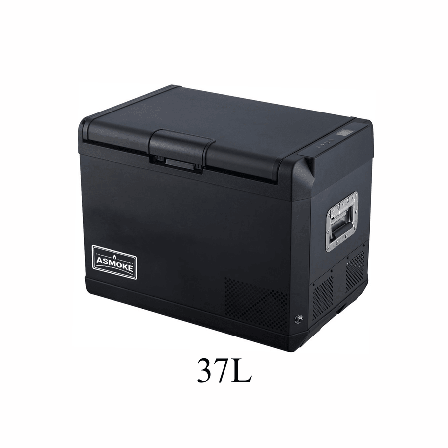 ASMOKE Premium Mini Fridge | 37L Compact Refrigerator with Roll-Bond Evaporator & Internal Light for Camping, RV & BBQ | Outdoor Recreation > Camping > Camping Appliances