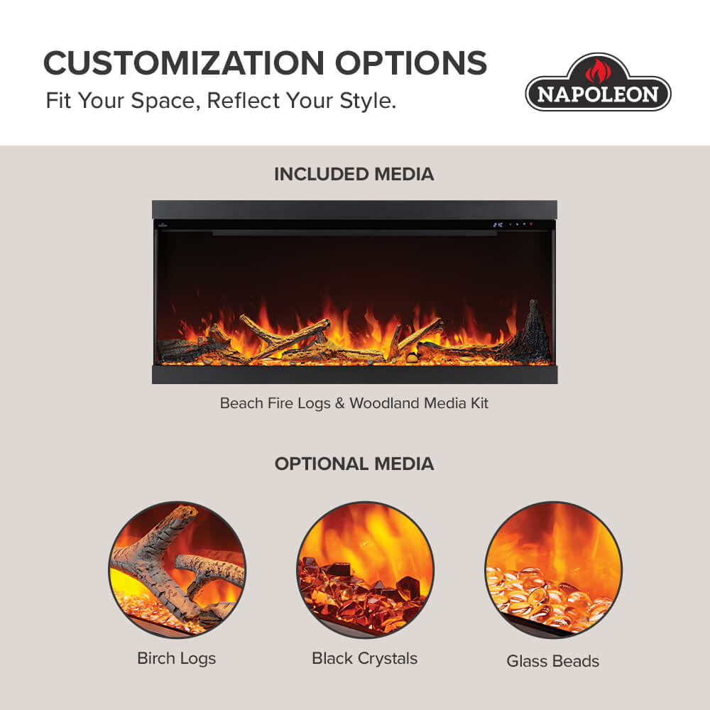 Astound FlexMount Series Electric Fireplace | Outdoorium
