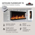 Astound FlexMount Series Electric Fireplace | Outdoorium