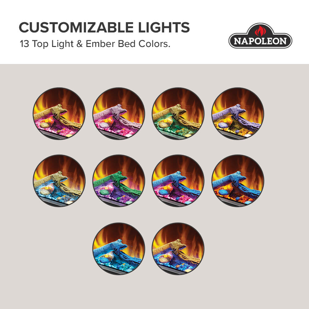 Astound FlexMount Series Electric Fireplace | Outdoorium