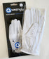 Awezingly Premium Quality Cabretta Leather Golf Glove for Men - White (M/L) | Outdoorium