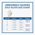 Awezingly Premium Quality Cabretta Leather Golf Glove for Men - White (M/L) | Outdoorium