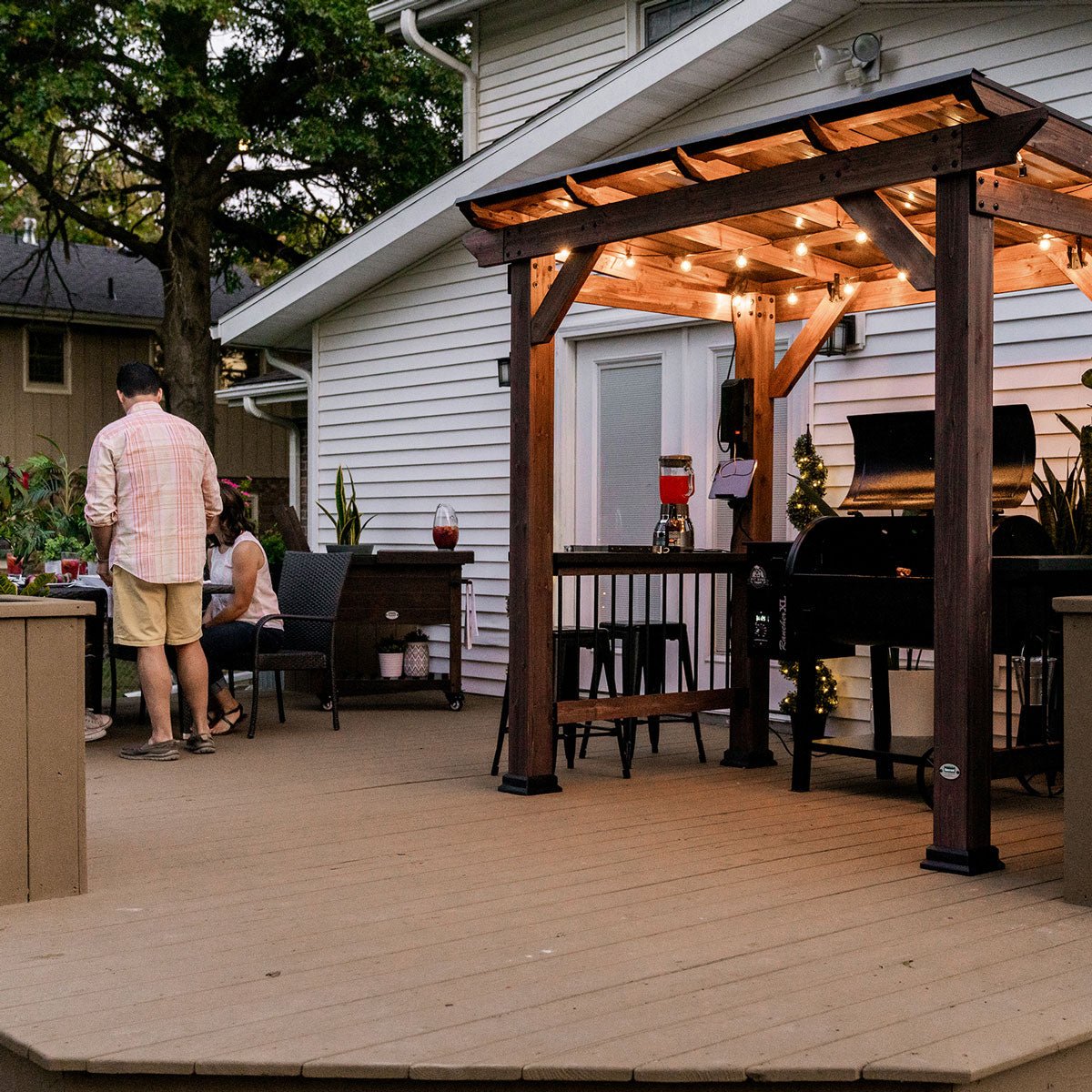 Backyard Discovery Saxony Grill/BBQ Electric Gazebo - Outdoorium