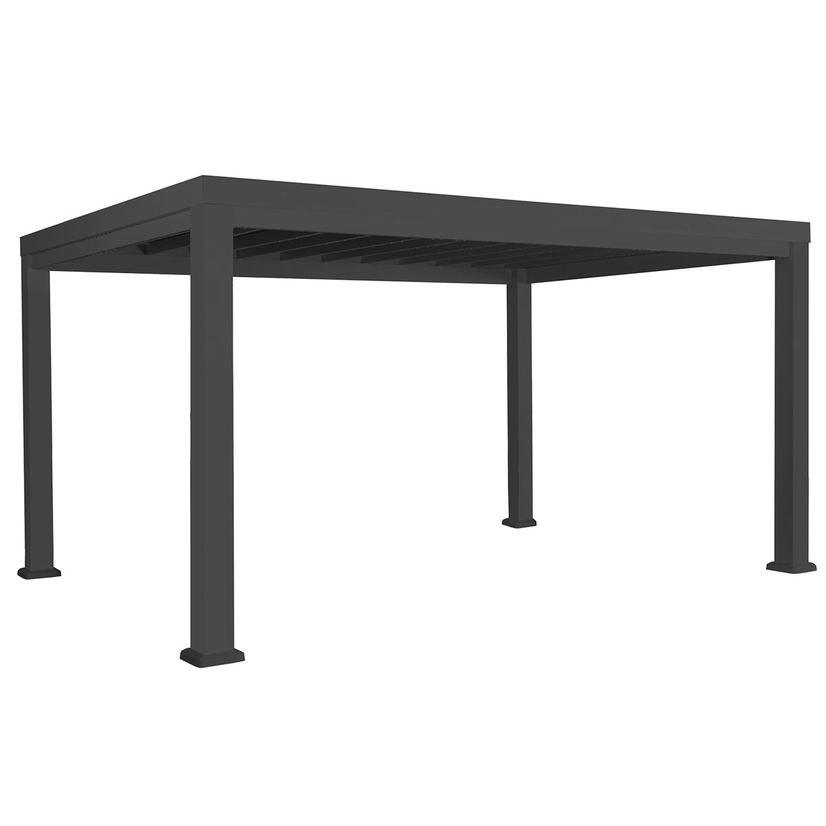 Backyard Discovery Trenton 10x14 Black Pergola with PowerPort - Outdoorium