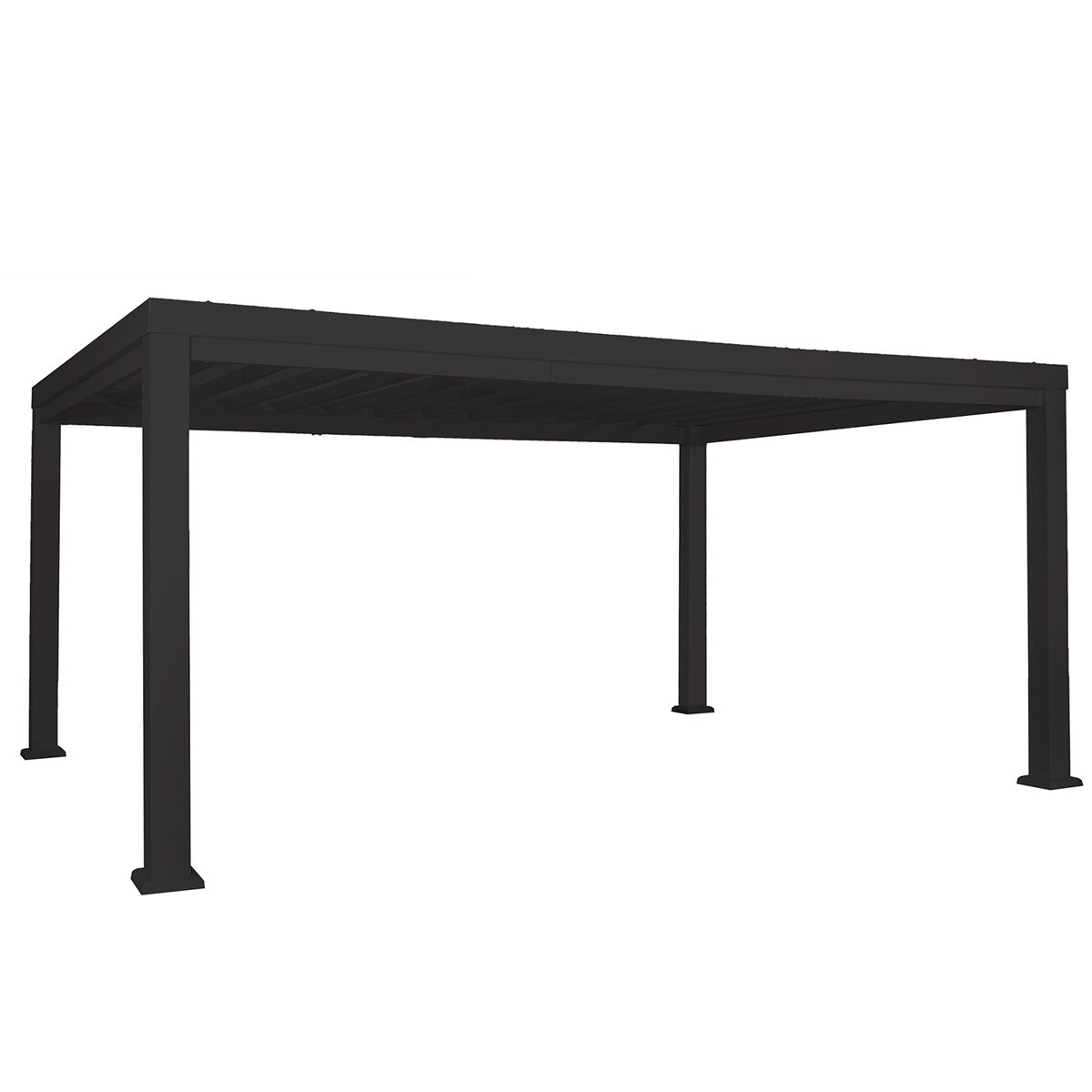 Backyard Discovery Trenton 12x16 Black Pergola with PowerPort - Outdoorium