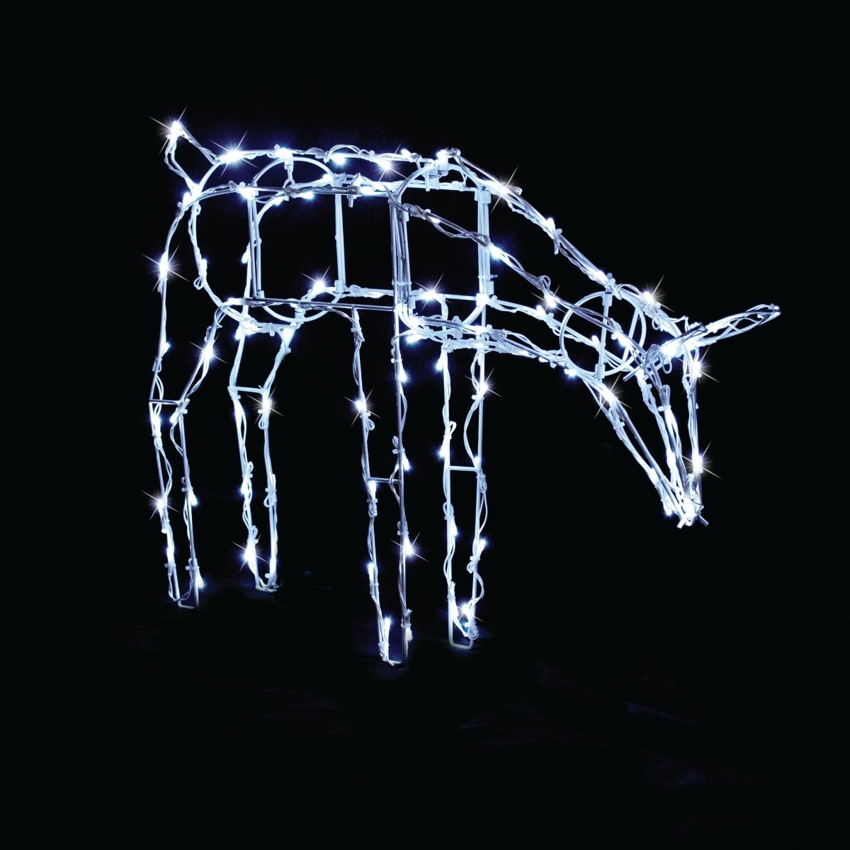 Battery Operated LED Reindeer – 2 Style Options: Feeding and Standing - Standing - Outdoorium