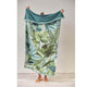 Bedding House Jungle Vibe Green Cotton Velour Beach Towel | Outdoorium