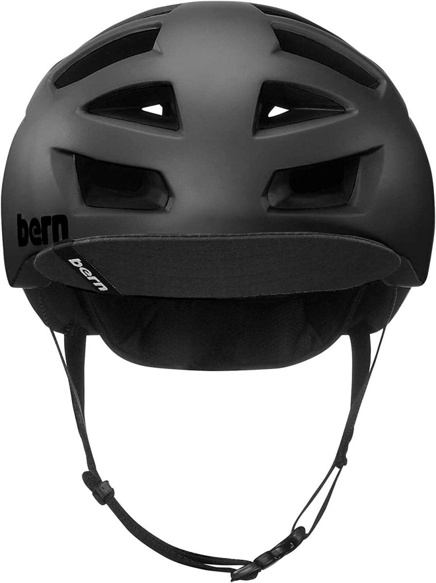 Bern Mens Allston Cycling Bike Helmet w/ Flip Visor - Matte Black - L/XL | Outdoorium