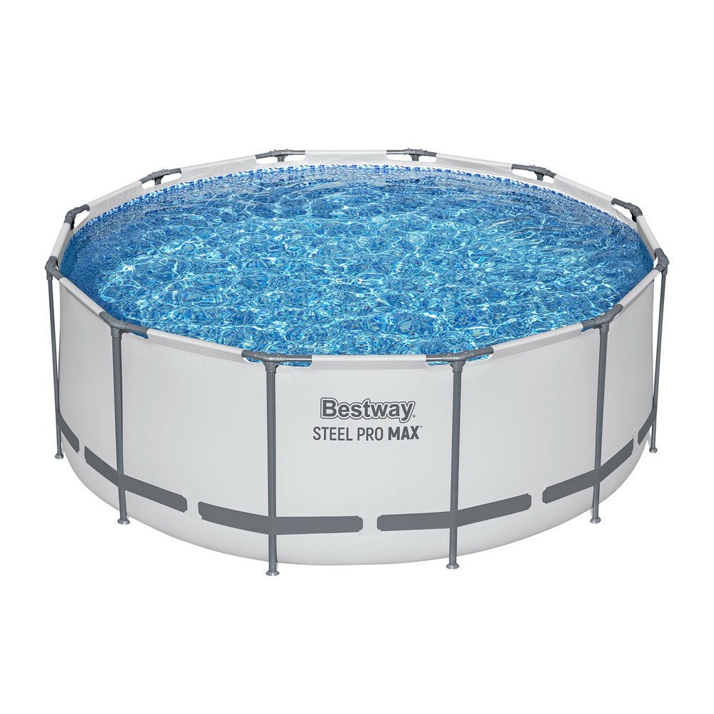 Bestway 366cm Swimming Pool Above Ground Pools Round Filter Pump Cover Ladder | Outdoorium