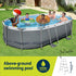 Bestway 488x305x107cm Swimming Pool Steel Frame Set w/ Pump Filter Ladder Cover | Outdoorium