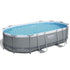 Bestway 488x305x107cm Swimming Pool Steel Frame Set w/ Pump Filter Ladder Cover | Outdoorium