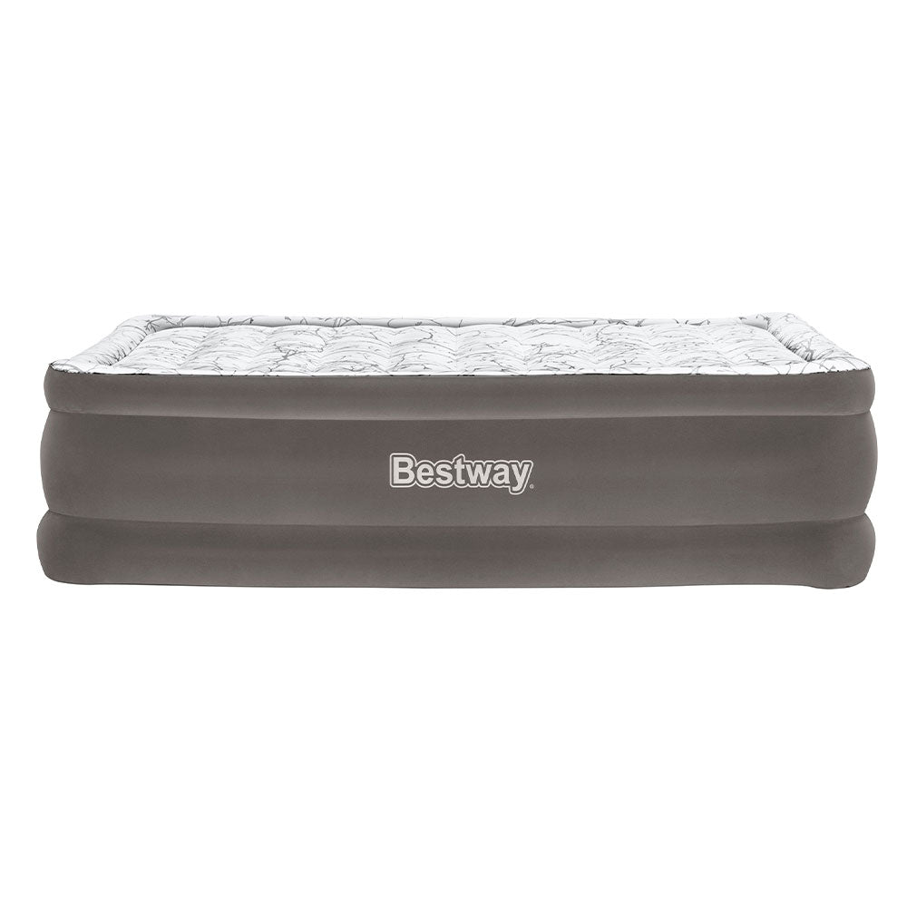 Bestway Air Mattress Queen Inflatable Bed 56cm Airbed Grey - Outdoorium