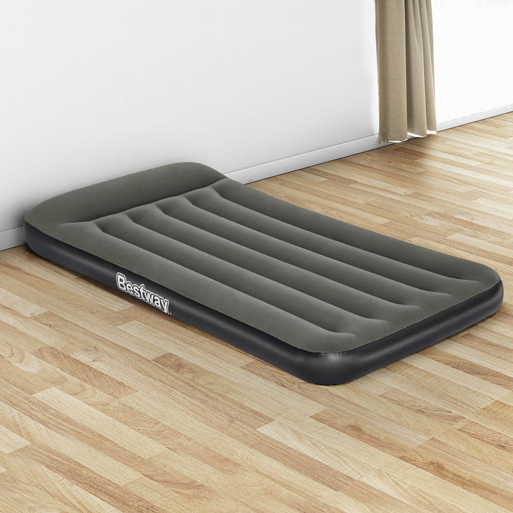 Bestway Air Mattress Single Inflatable Bed 30cm Airbed Grey - Outdoorium