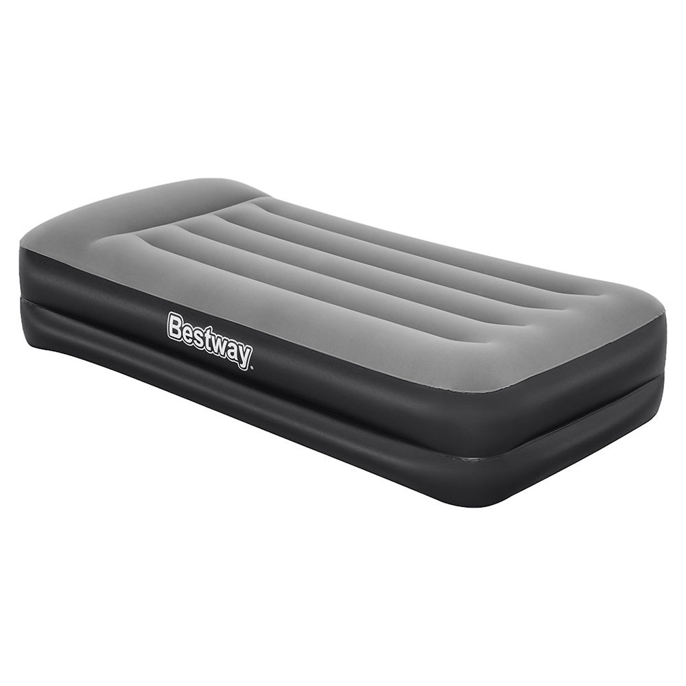 Bestway Air Mattress Single Inflatable Bed 46cm Airbed Black - Outdoorium