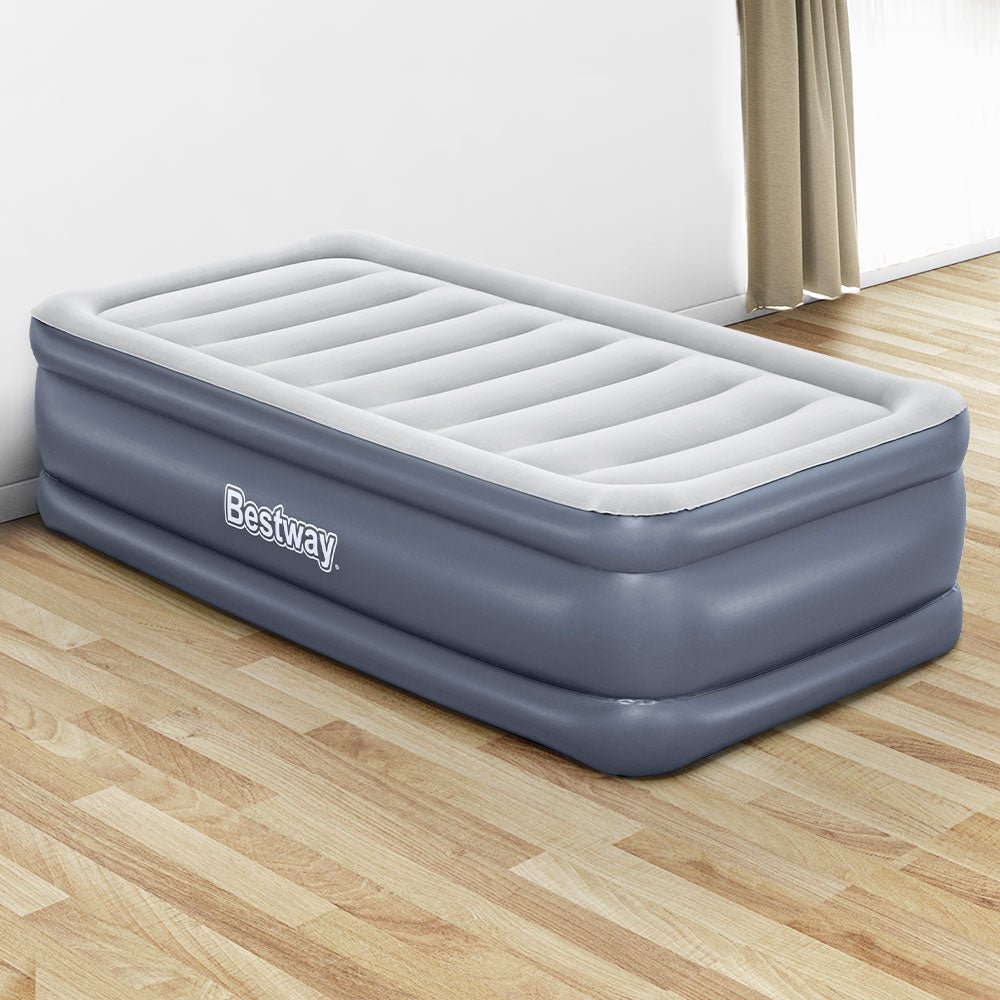 Bestway Mattress Air Bed Single Size 51CM Inflatable Camping Beds Home Outdoor - Outdoorium