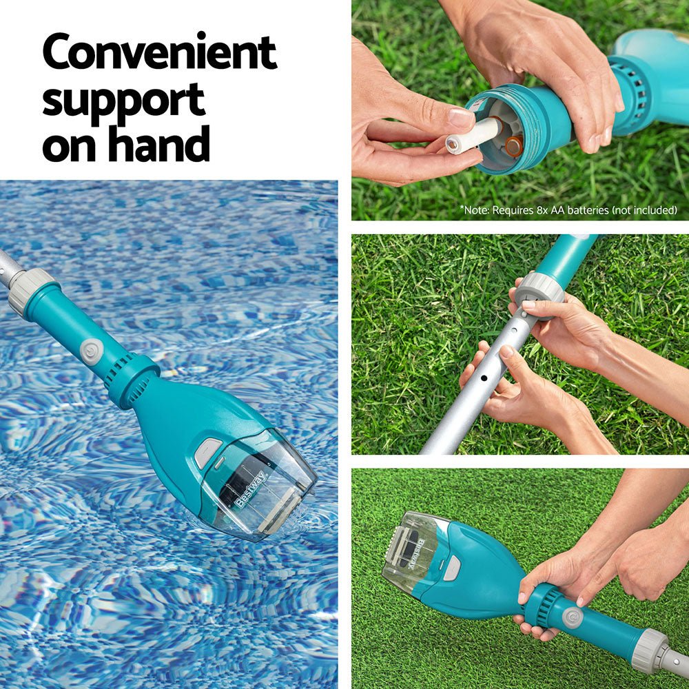 Bestway Pool Cleaner Vacuum Cordless Swimming Pools Cleaning Kit - Outdoorium