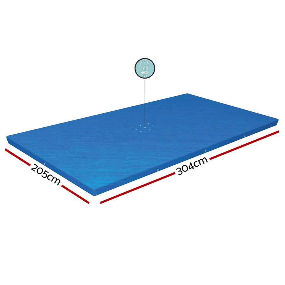 Bestway Pool Cover 58106 Fits 3x2.01m Above Ground Swimming Pool PE Blanket - Outdoorium