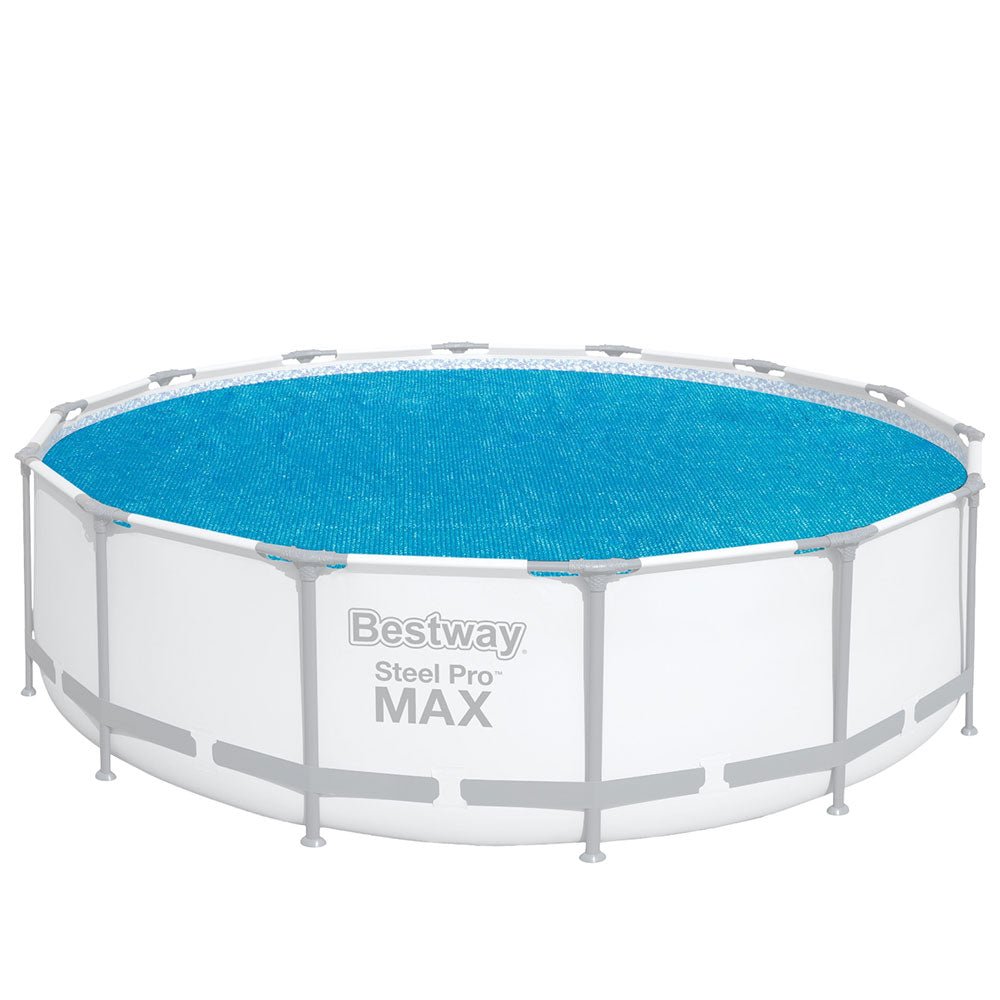 Bestway Pool Cover Solar Fits 4.17m Round Above Ground Swimming Pool Blanket - Outdoorium