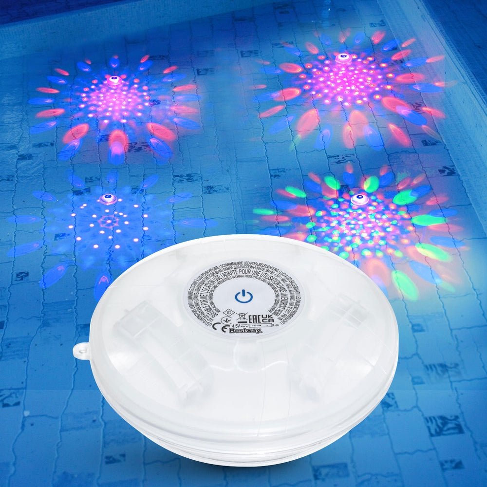 Bestway Pool Float Lamp LED Lights 7 Modes Multi Color Lamps For Pools | Outdoorium