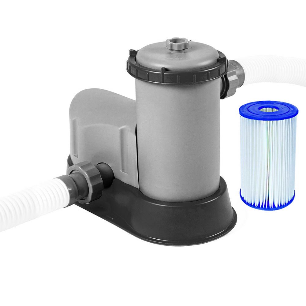 Bestway Pool Pump Cartridge Filter 1500GPH 5678L/H Flowclear? Filters Cleaner - Outdoorium