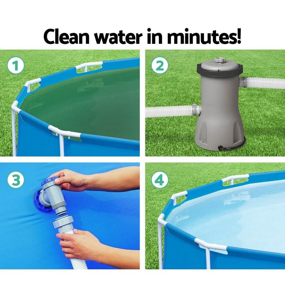 Bestway Pool Pump Cartridge Filter 800GPH 3028L/H Flowclear Filters Cleaner | Outdoorium