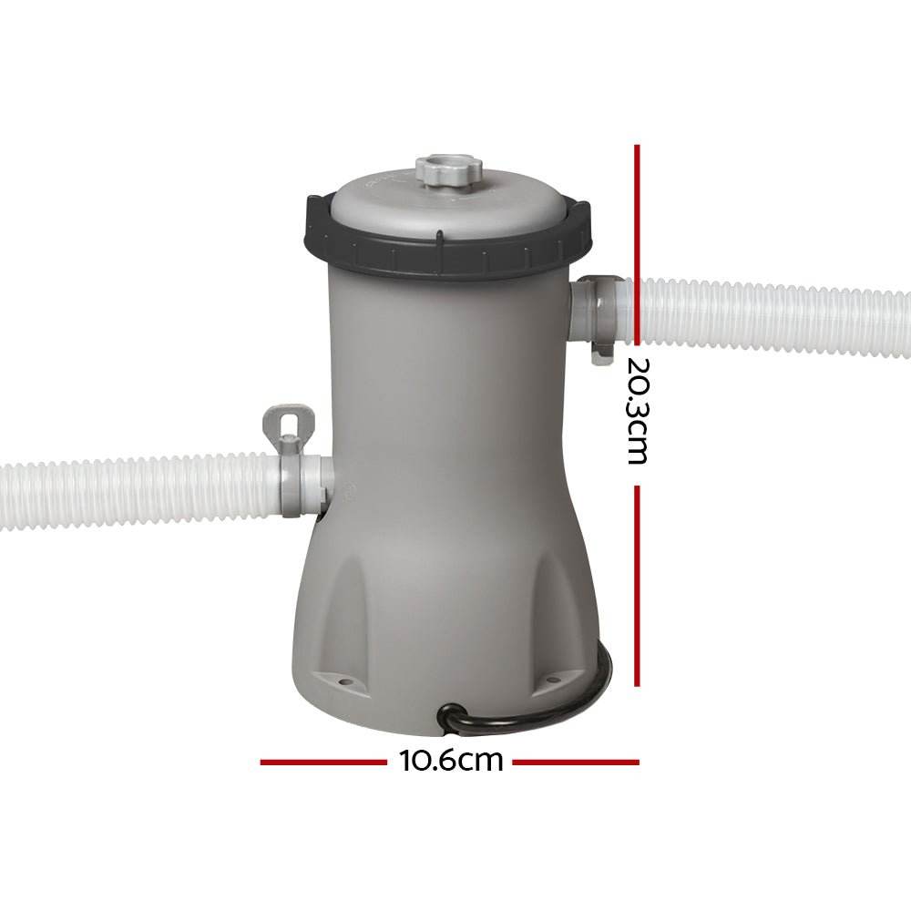 Bestway Pool Pump Cartridge Filter 800GPH 3028L/H Flowclear Filters Cleaner | Outdoorium