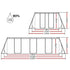 Bestway Swimming Pool 404x201x100cm Steel Frame Above Ground Pools Filter Pump Ladder 6478L - Outdoorium
