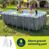 Bestway Swimming Pool 412x201x122cm Steel Frame Pool Set w/Pump Ladder | Outdoorium