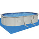 Bestway Swimming Pool 610 x 366cm Steel Frame Round Pool Set w/ Filter Ladder | Outdoorium
