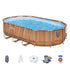 Bestway Swimming Pool Steel Frame Luxury Pool & SPA Massage Set 6.1x3.66x1.22m | Outdoorium