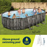 Bestway Swimming Pool Steel Frame Pool Set 6.1x3.66m w/ Filter Pump Ladder Cover | Outdoorium