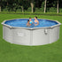 Bestway Swimming Pool Steel Frame Round Pool Set 457cm w/ Filter Ladder 17430L | Outdoorium