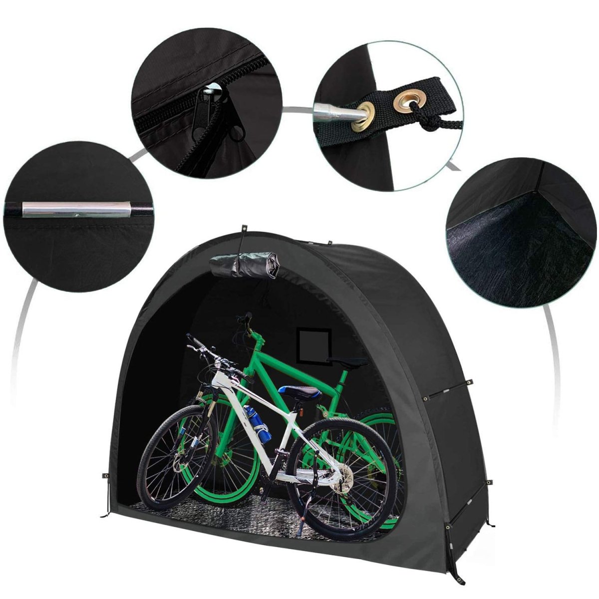 Bike Cover Storage Tent Durable Waterproof Anti - Dust Foldable Outdoor Tools Storage Shed - Outdoorium