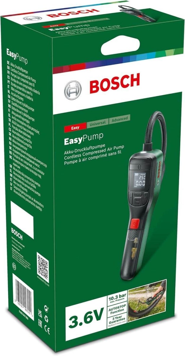 Bosch Electric Bike Pump/Air Pump/Mini Compressor EasyPump | Outdoorium