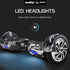 BULLET Electric Hoverboard Scooter 6.5 Inch Wheels, Colour LED Lighting, Carry Bag, Gen III Camo Grey | Outdoorium
