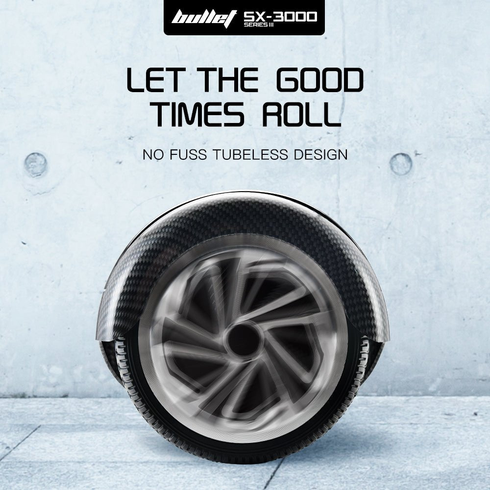 BULLET Hoverboard Electric Scooter 6.5 Inch Wheels Self Balancing Gen III Carbon Fiber Style | Outdoorium