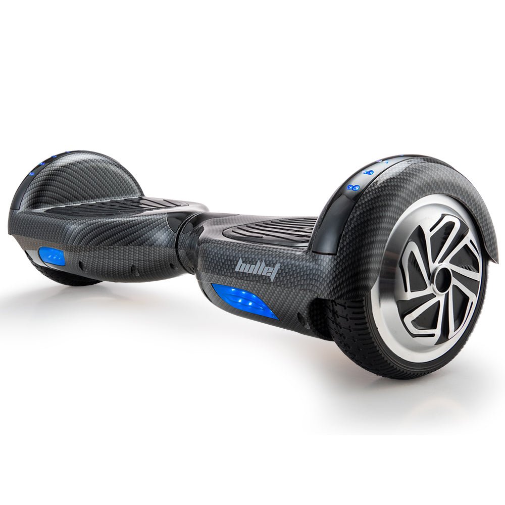 BULLET Hoverboard Electric Scooter 6.5 Inch Wheels Self Balancing Gen III Carbon Fiber Style - Outdoorium