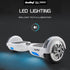 BULLET Hoverboard Electric Scooter 6.5 Inch Wheels Self Balancing Gen III White Free Carry Bag - Outdoorium