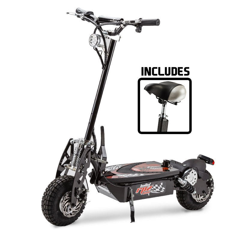 BULLET RPZ1600 Series 1000W Electric Scooter 48V - Turbo w/ LED for Adults/Child - Outdoorium