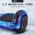 BULLET SX - 2000 Hoverboard Scooter, 500W Brushless, Superior Self Balancing System, UL Certified, LED Lights, Blue Galaxy | Outdoorium