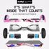 BULLET SX - 2000 Hoverboard Scooter, 500W Brushless, Superior Self Balancing System, UL Certified, LED Lights, Pink Camo | Outdoorium